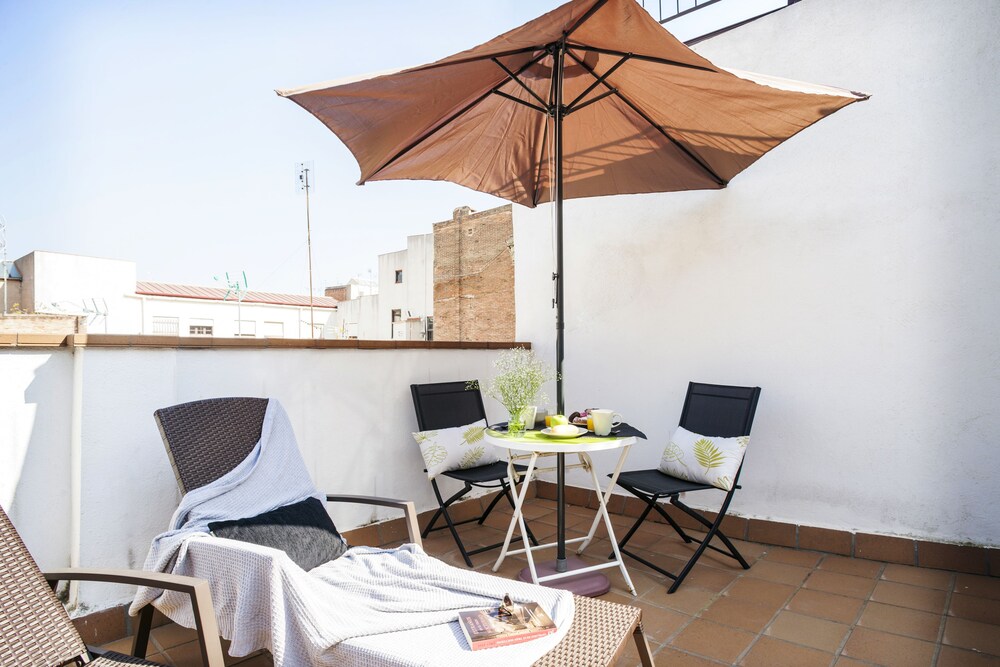Terraza o patio: Apartamento, 1 habitación, terraza
