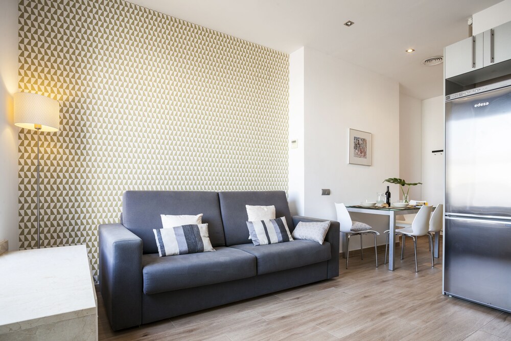 Sala de estar: Apartamento, 1 habitación, terraza