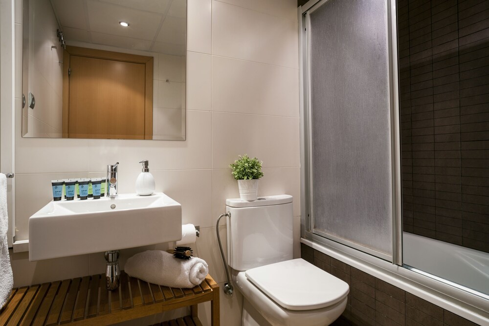 Cuarto de baño: Apartamento, 1 habitación, terraza