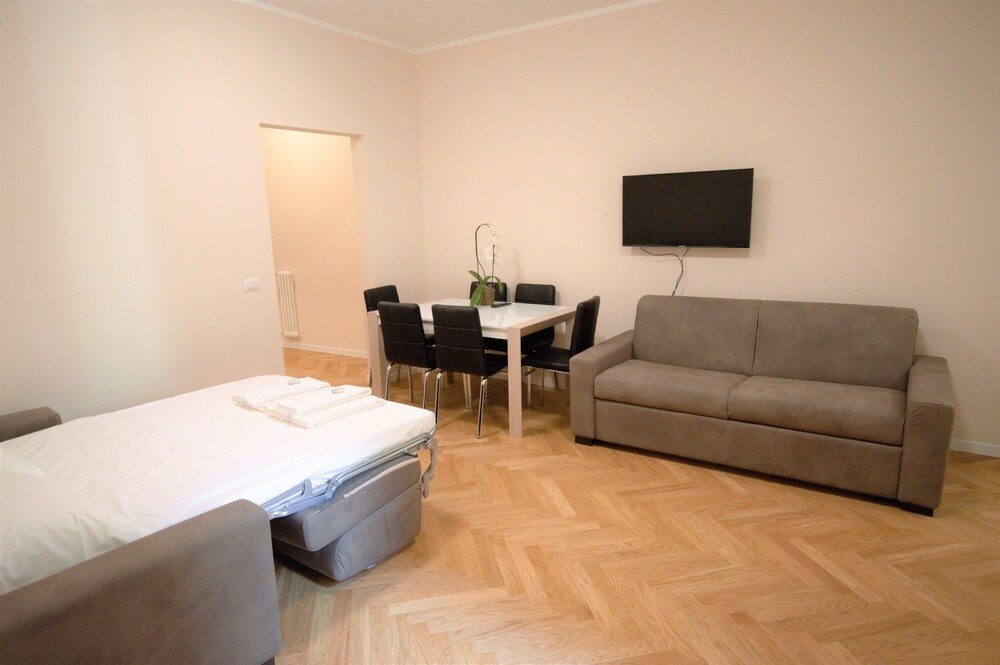 Area soggiorno (Appartamento Exclusive, 2 camere da letto, non fumatori, cucina)