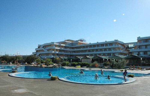 Blick vom Hotel