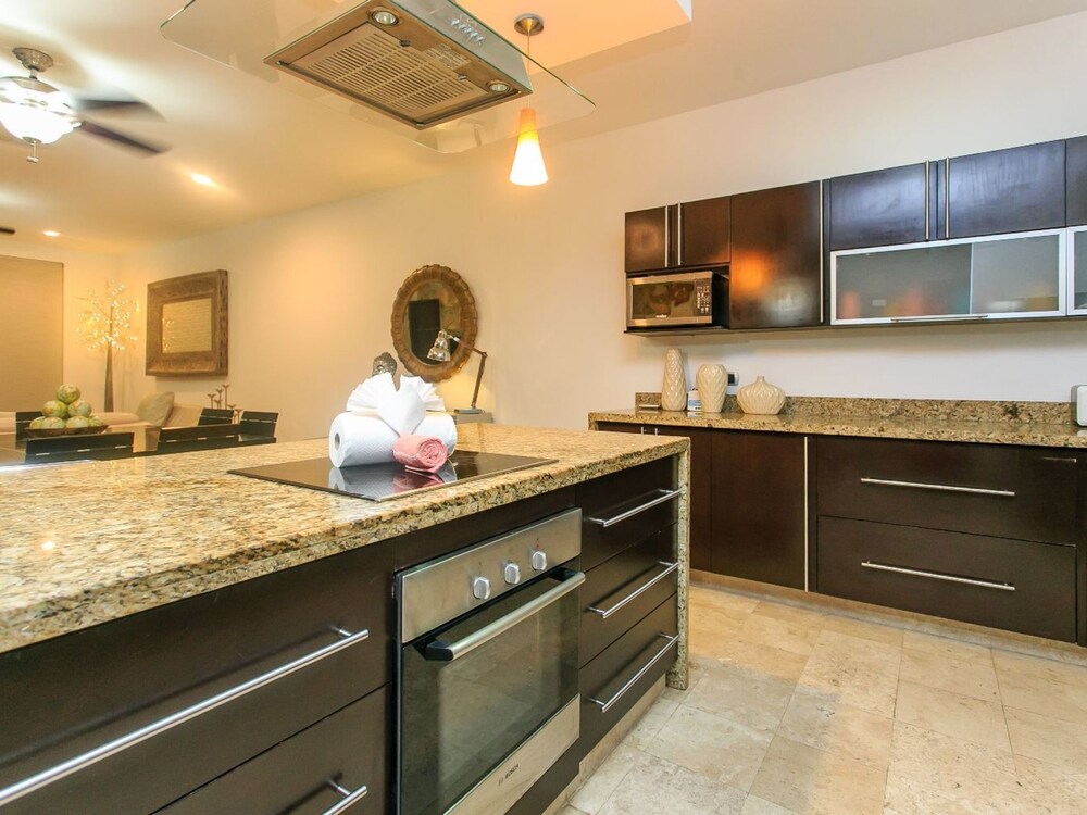 객실 내 주방 (아파트, 침실 2개, 욕조, 시내 전망 (Mamitas 1102 - 2 Bedrooms & Terrace))