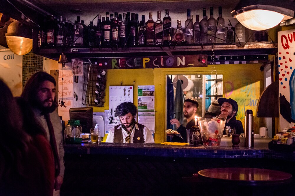 Mostrador de check-in y check-out