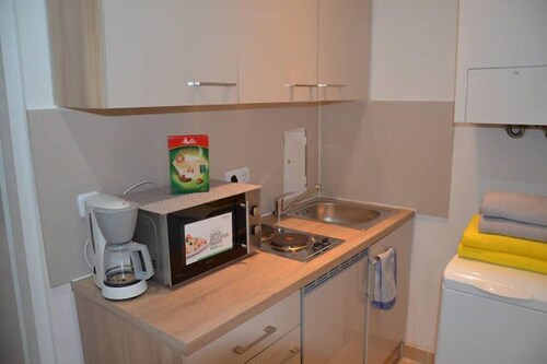 전자레인지 (Cozy Apartment am Prater Wolfgang Schmaelzl Gasse 18 to 20 Top 21)