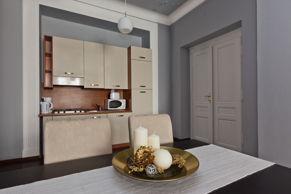 Keuken in kamer: Executive appartement, 1 slaapkamer (with Balcony, 3 Adults)
