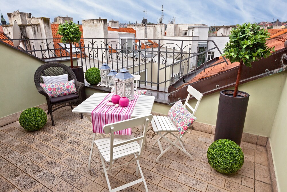 Terras: Executive appartement, 1 slaapkamer (with Terrace, 4 Adults)