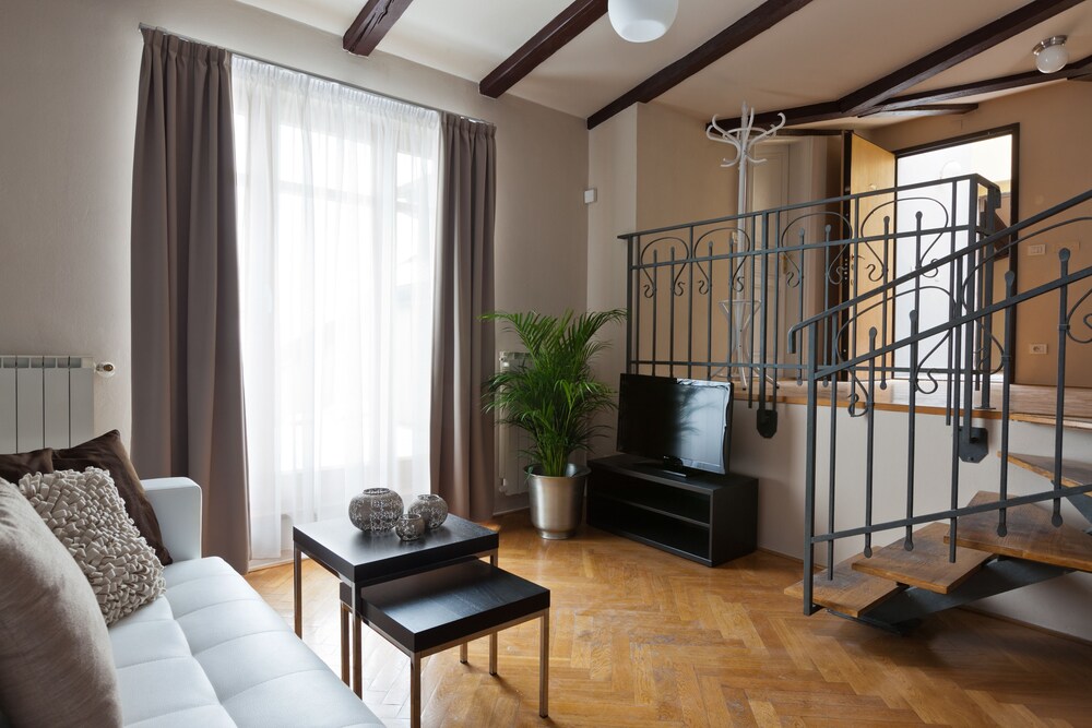 Woonkamer: Executive appartement, 1 slaapkamer (with Terrace, 4 Adults)