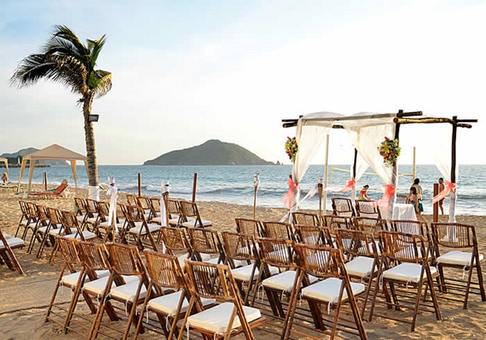 Zona para bodas al aire libre