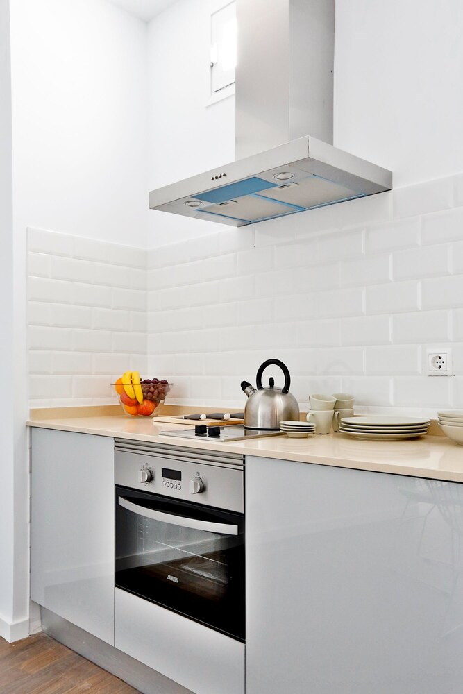 Cocina básica en la habitación