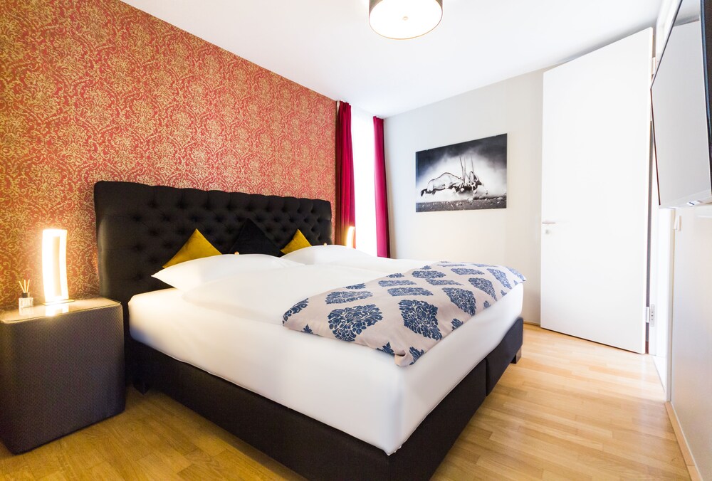 Zimmer (Deluxe-Maisonette, 1 King-Bett, Stadtblick)