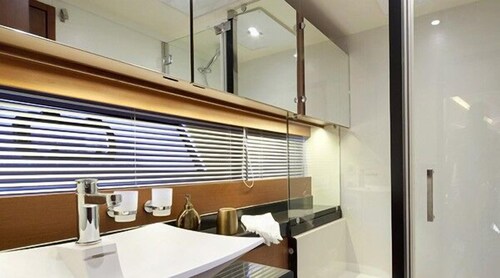 55' Prestige Luxury Yacht - In-Room Kitchenette