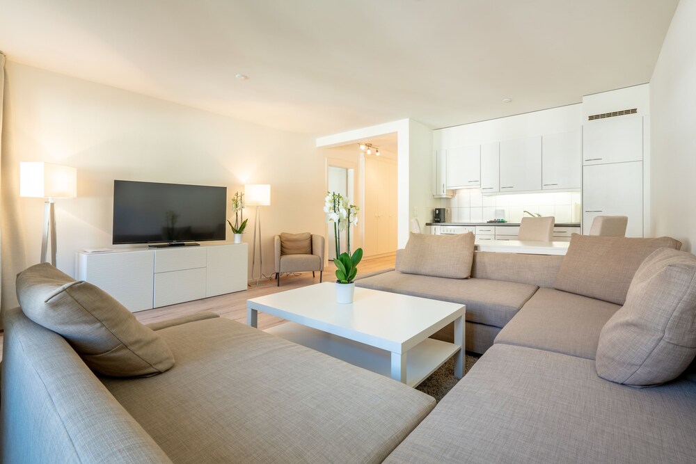 Ausblick vom Zimmer (Comfort-Apartment, Stadtblick)