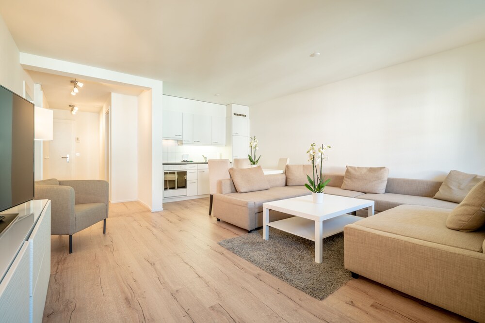 Ausblick vom Zimmer (Comfort-Apartment, Stadtblick)