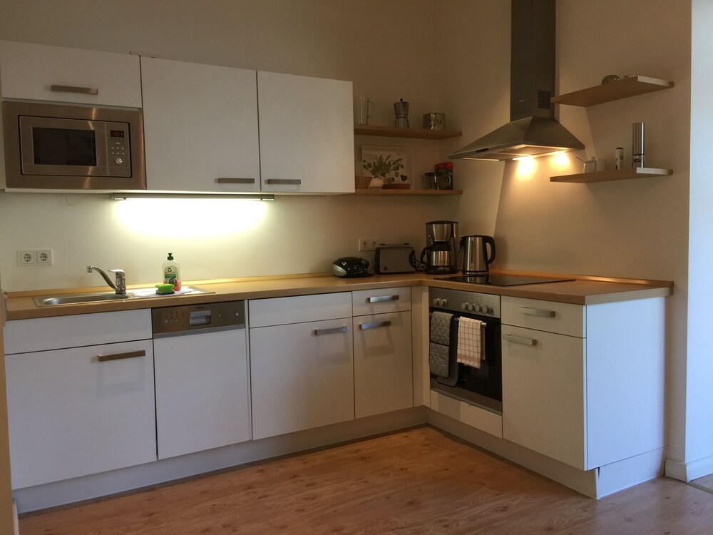 Küche im Zimmer (Apartment, 1 Schlafzimmer (Apartment 2, inkl. Endreinigungsgebühr: 40€ )