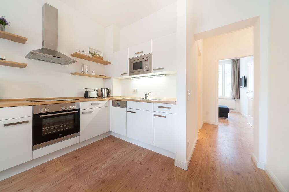 Küche im Zimmer (Apartment, 1 Schlafzimmer (Apartment 1, inkl. Endreinigungsgebühr: 40€ )