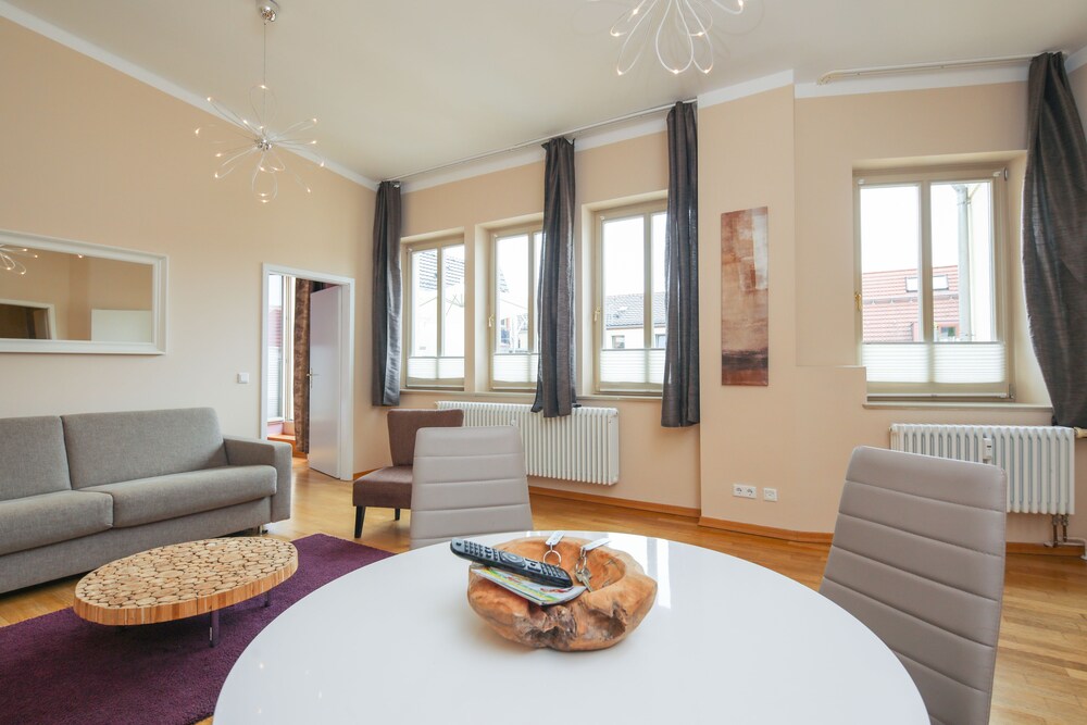 Essbereich im Zimmer (Apartment, 1 Schlafzimmer, Terasse, zum Innenhof hin (Apartment 6, inkl. Endreinigungsgebühr: 40€))
