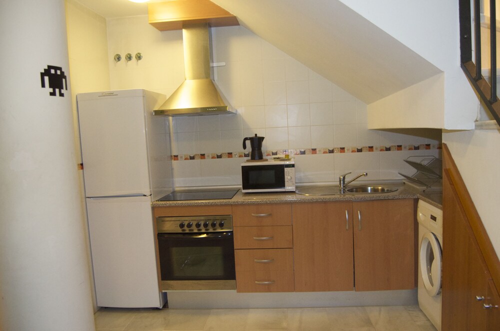 Cucina in camera (Alloggio su due livelli, 1 camera da letto)
