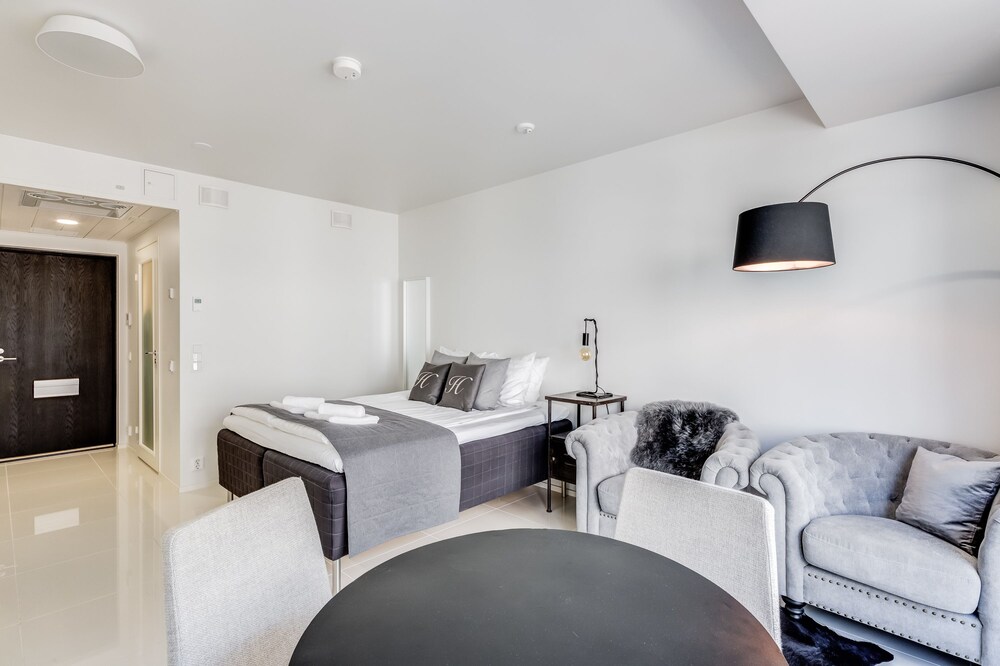 Premium-studio, 1 queen size -sänky, Keittiö, Kaupunkinäköala - vierashuone