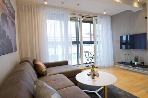 Apartment, 1 Bedroom - Living Room