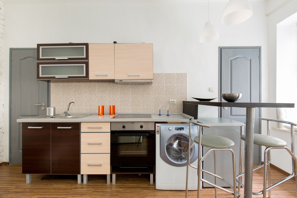 Kochnische im Zimmer (Design-Apartment, 1 Schlafzimmer (1066 Budapest, Ó utca 40.))