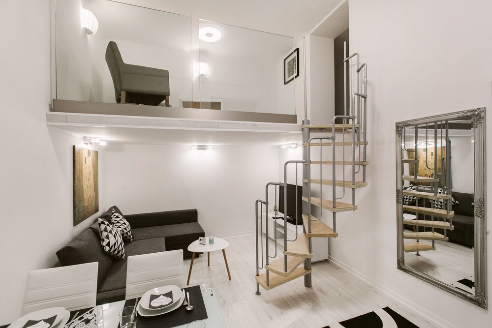 Wohnbereich (Design-Apartment, 1 Schlafzimmer (1065 Budapest, Lázár utca 18.))