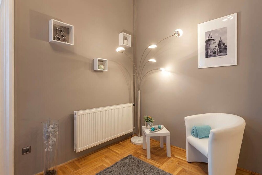 Zimmerausstattung (Design-Apartment, 1 Schlafzimmer (1066 Budapest, Teréz krt. 32.))