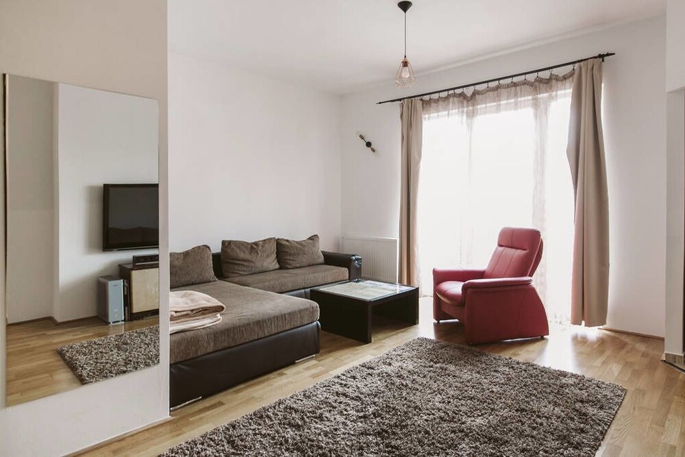 Wohnzimmer (Design-Apartment, 2 Schlafzimmer (1067 Budapest, Szondi utca 22.))