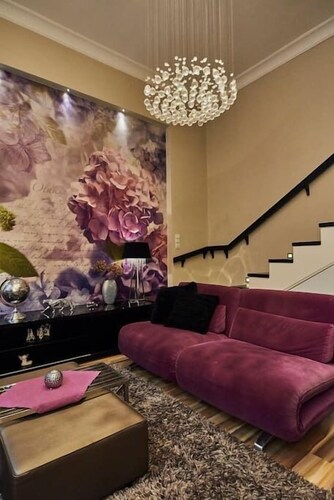 Wohnzimmer (Design-Apartment, 1 Schlafzimmer (1066 Budapest, Ó utca 5.))
