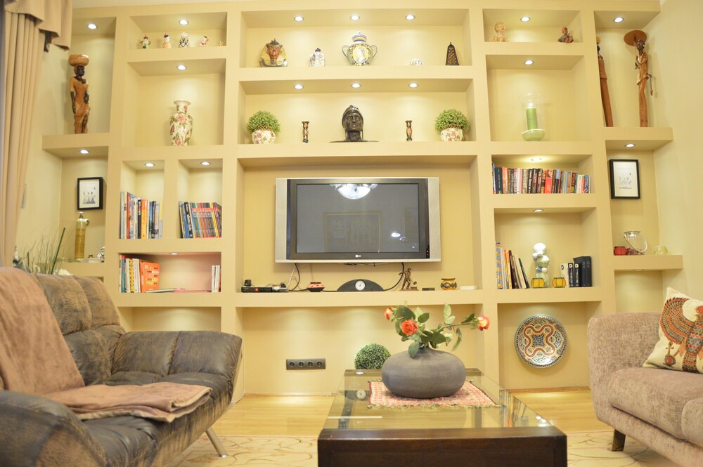 Wohnzimmer (Design-Apartment, 2 Schlafzimmer (1065 Budapest,Bajcsy-Zsilinszky köz 1))