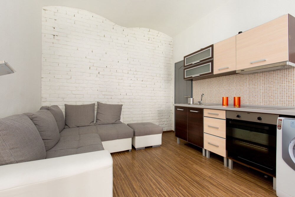 Wohnbereich (Design-Apartment, 1 Schlafzimmer (1066 Budapest, Ó utca 40.))