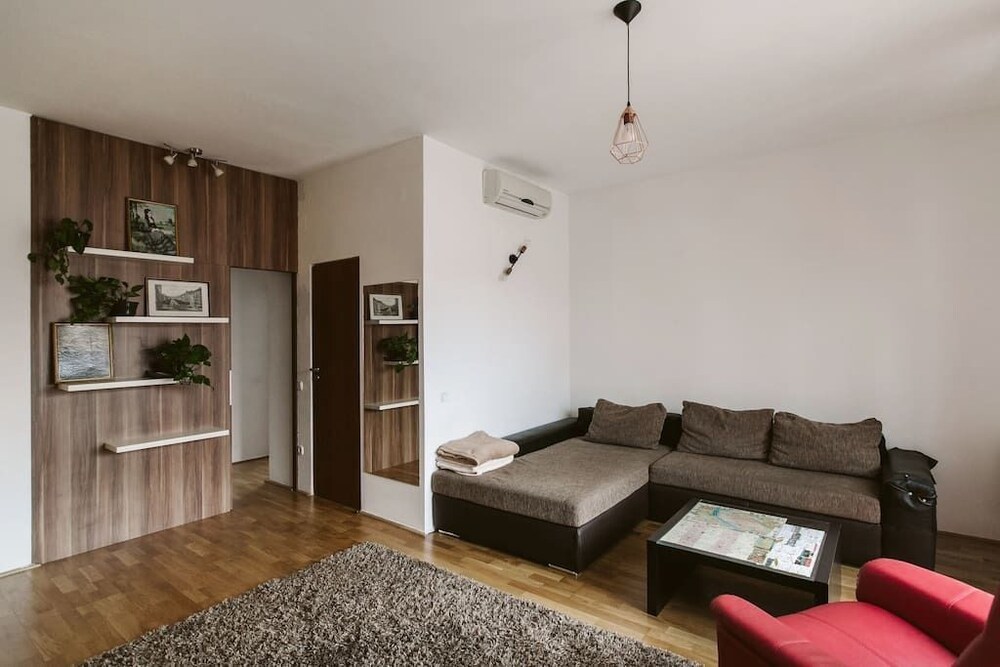 Wohnzimmer (Design-Apartment, 2 Schlafzimmer (1067 Budapest, Szondi utca 22.))