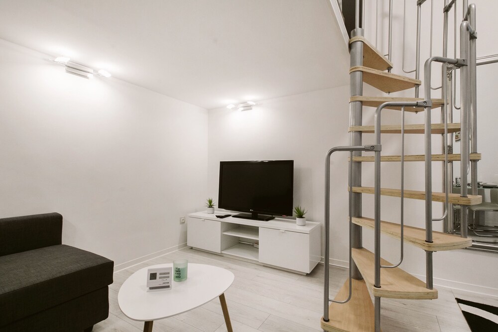 Wohnbereich (Design-Apartment, 1 Schlafzimmer (1065 Budapest, Lázár utca 18.))