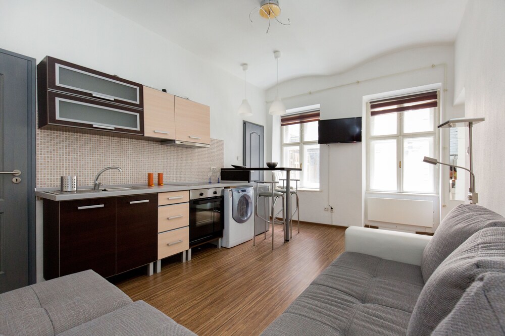 Wohnbereich (Design-Apartment, 1 Schlafzimmer (1066 Budapest, Ó utca 40.))