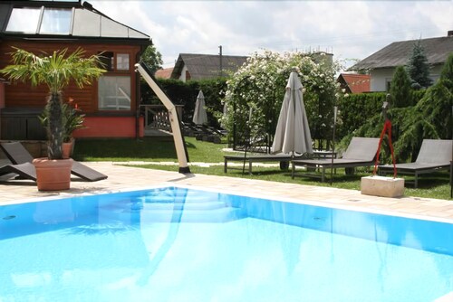 Blick vom Hotel