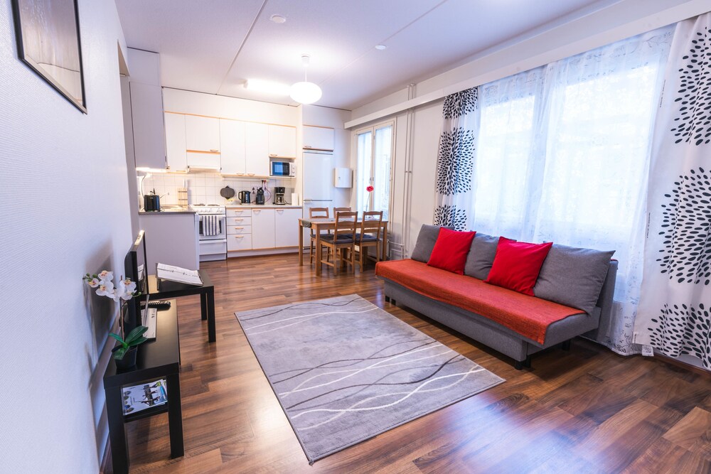 Huoneisto, 1 makuuhuone, Sauna - olohuone