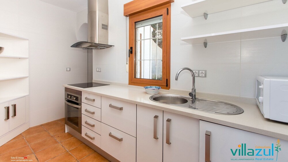 Cuisine dans la chambre (Villa, 2 chambres, terrasse, vue mer)