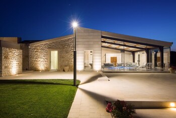 Hotel Front - Evening/Night