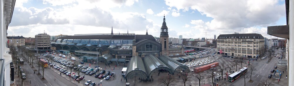 Blick vom Hotel