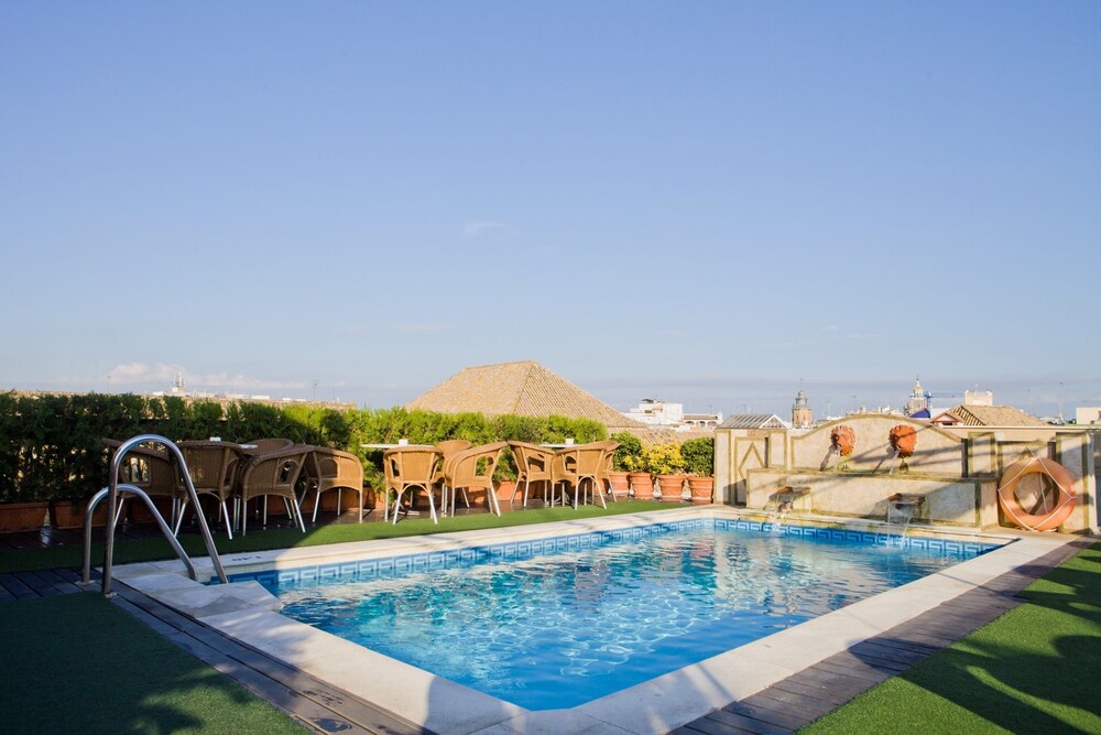Piscina en la terraza