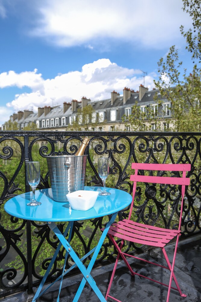 Uitzicht vanaf balkon