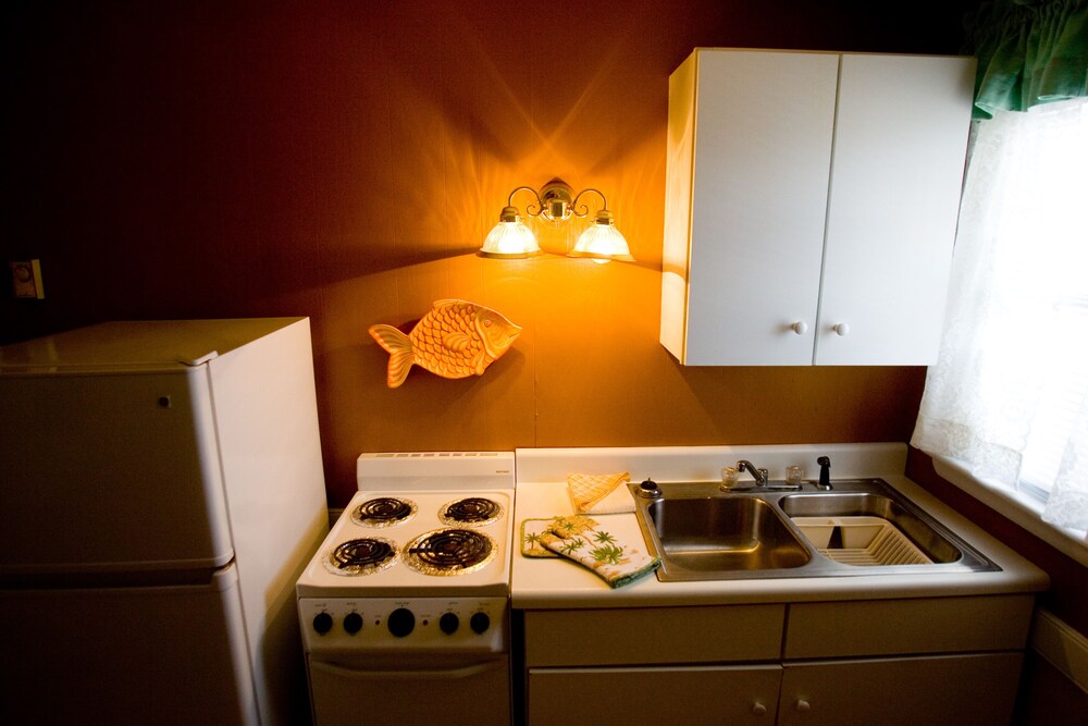 Private kitchenette, Owens' Motel