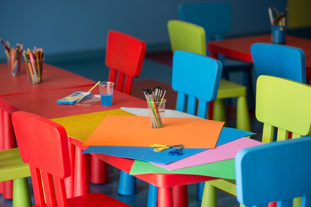 Zona de juegos infantil cubierta