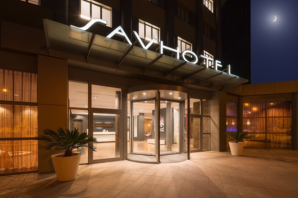 Hotel Front - Evening/Night