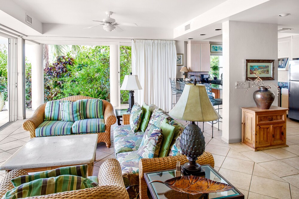 Living room, Coral Gardens on Grace Bay