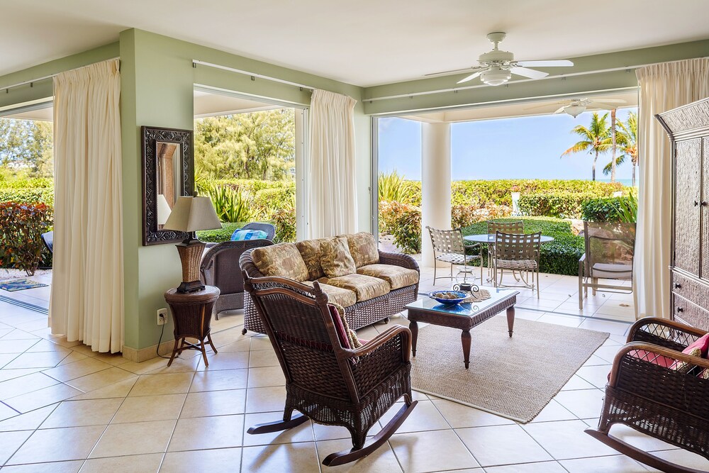 Living room, Coral Gardens on Grace Bay