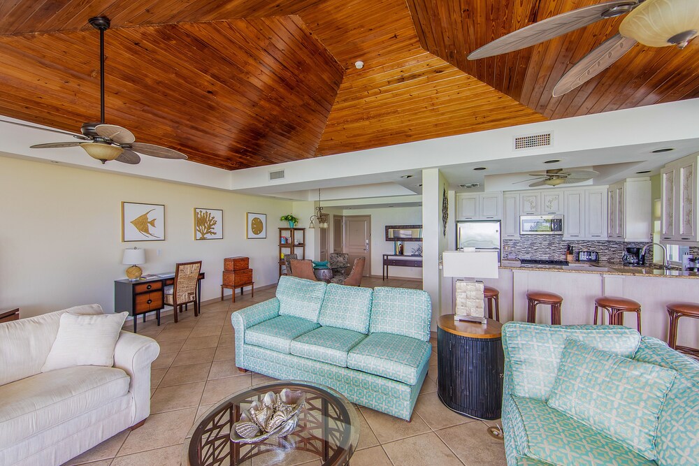 Living room, Coral Gardens on Grace Bay