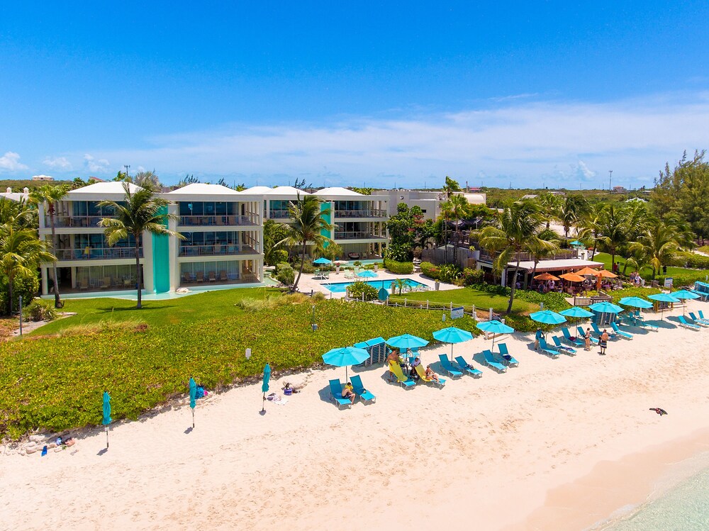 Aerial view, Coral Gardens on Grace Bay