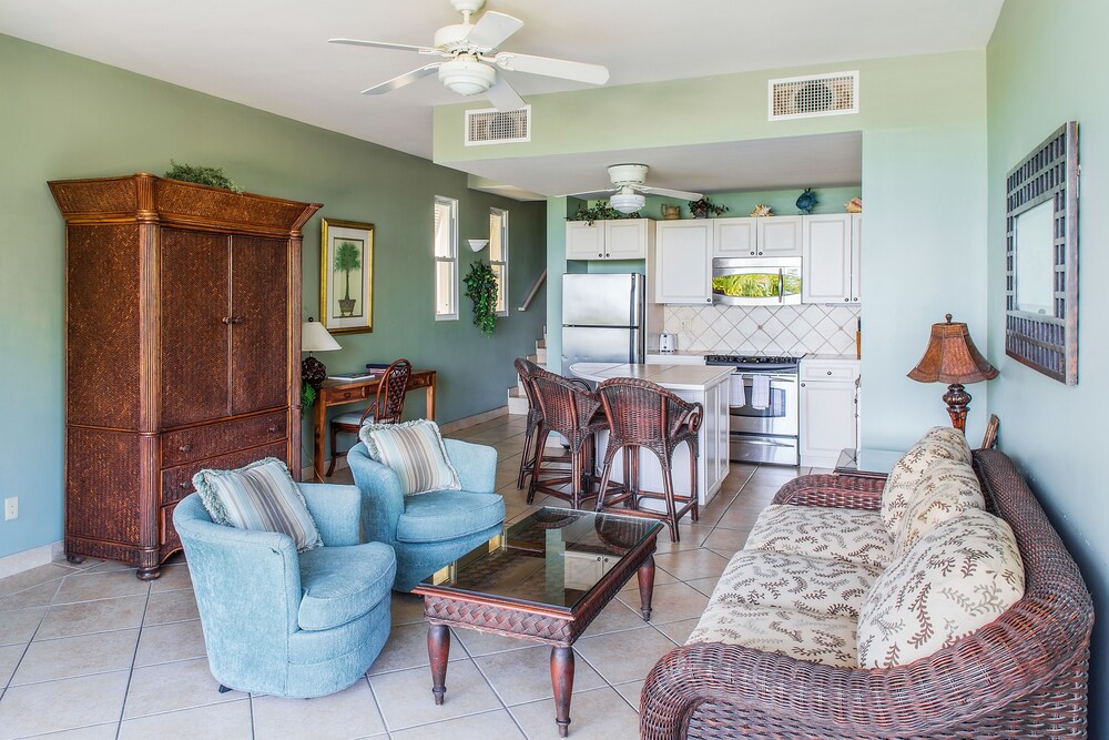 Living room, Coral Gardens on Grace Bay