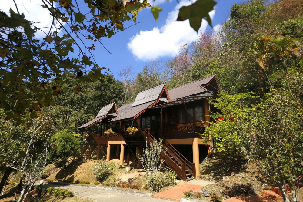 ด้านหน้าของโรงแรม