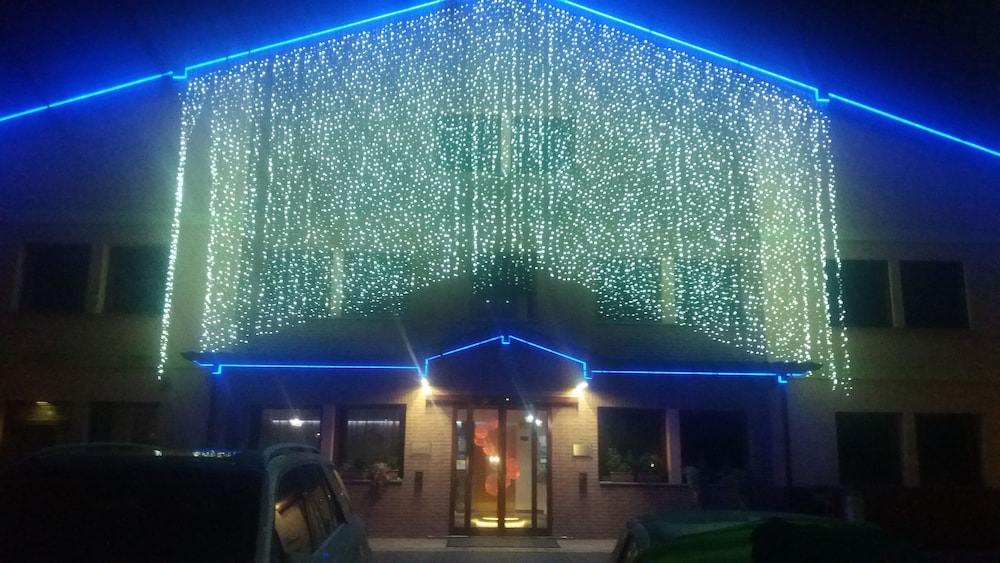 Hotel Front - Evening/Night